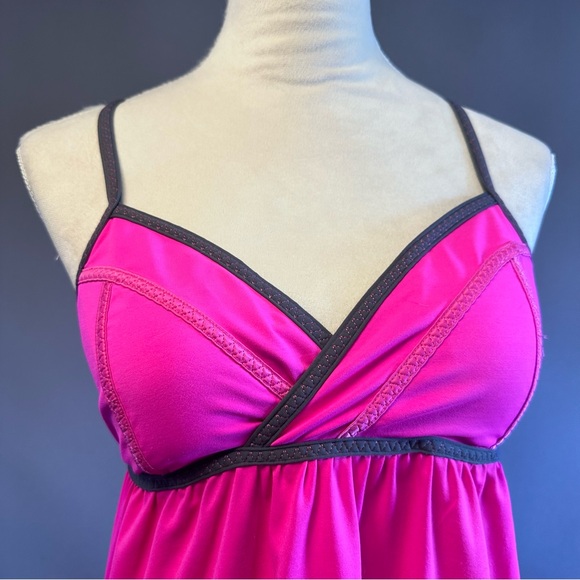 Lululemon Rehearsal Tank Top Adjustable Straps Sz 8 Pink Ballet Workout - Picture 3 of 10